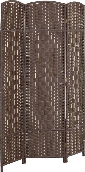 Actual product image Homcom Paravent Polypropylen, Kiefernholz Braun