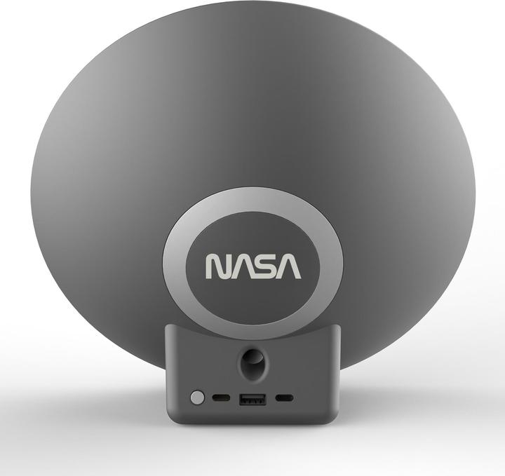 Produktbild Nasa Wecker, BT-Lautsprecher + Qi-Charger mit LED-Licht