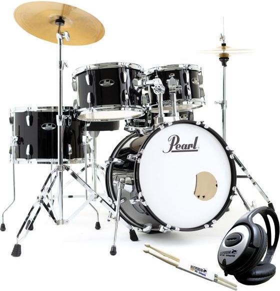 Produktbild Pearl Roadshow Schlagzeug mit Kopfhörer und Sticks (Drum Machine)