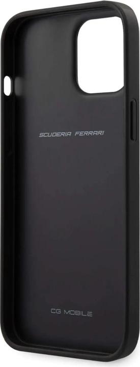 Produktbild Ferrari FEOMSHCP12LBK iPhone 12 Pro Max czarny/black hardcase Off Track Leather Nylon Stripe (Apple iPhone 12 Pro Max)