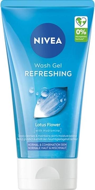Actual product image NIVEA Cleansing Face Gel For Normal And Combination Skin Refreshing Wash Gel 150 Ml (Cleansing gel, 150 ml)