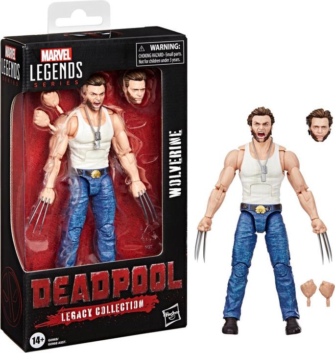 Actual product image Hasbro Deadpool Legacy Collection Marvel Legends Wolverine