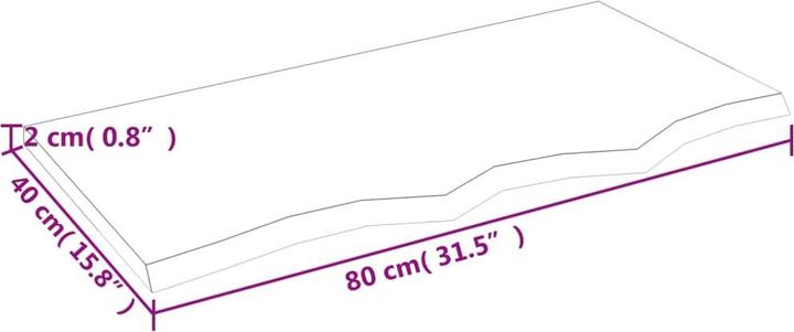Produktbild VidaXL Verona (80 x 40 x 2 cm)
