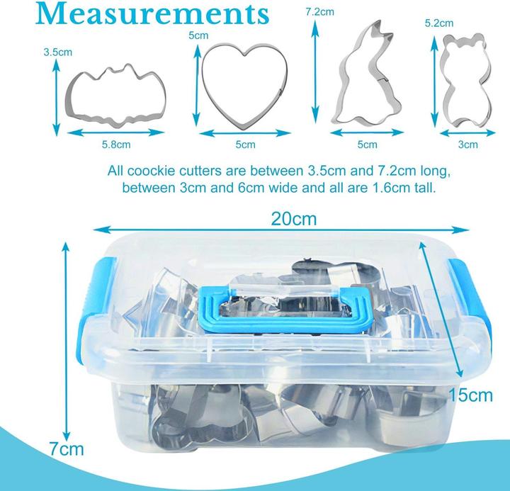 Actual product image Intirilife 20-piece Cookie Cutter Set