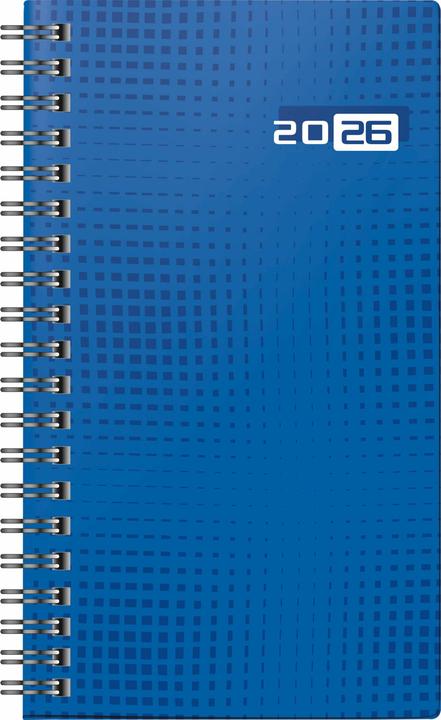 Produktbild rido/id 7016907026 | Taschenkalender Mod. Taschenplaner int. 2026 | A6, Papier, blau (A6, 1 Woche / 2 Seiten)