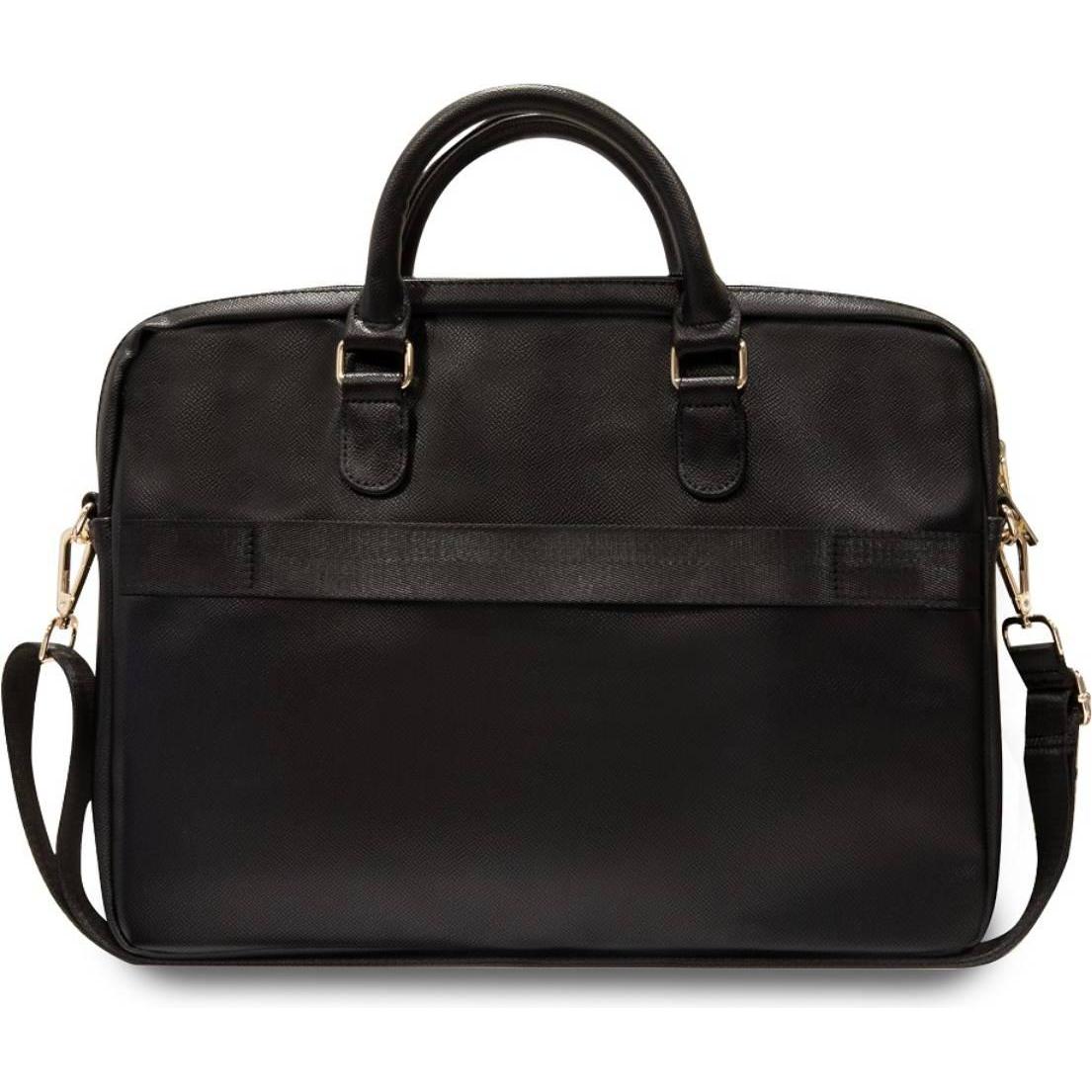 Thumbnail - Guess PU Grained 4G Metal Logo Computer Bag 15/16 - black (16"), Notebooktasche, Schwarz