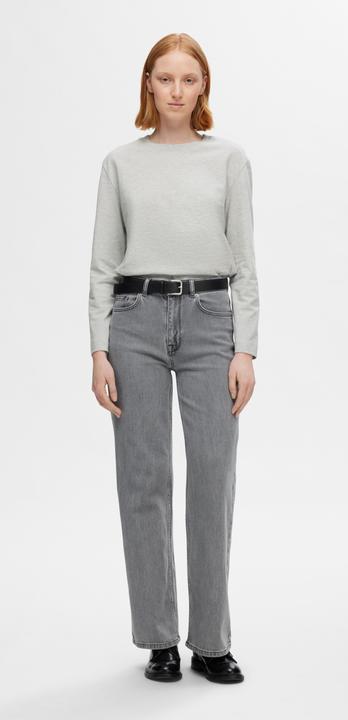 Produktbild Selected Femme Graue Wide Fit Jeans (W28/L32)