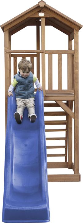 Actual product image Axi Beach Tower Play Tower Brown - Blue Slide