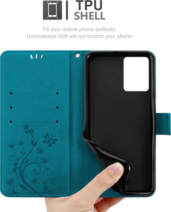 Image du produit Cadorabo Housse Flower Book pour Realme 9 5G / 9 PRO / V25 / Q5 / OnePlus Nord CE 2 LITE 5G (Vivo V25, Realme 9 Pro+, OnePlus Nord CE 2 Lite 5G)