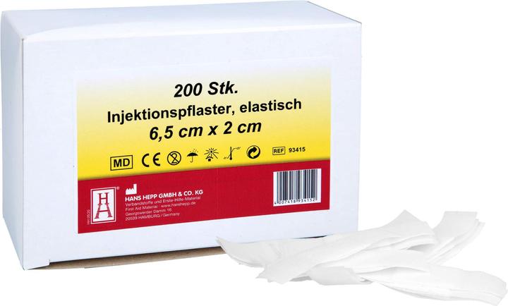 Produktbild Injektionspflaster 2x6,5cm Vlies weiss, 200 St PFL (200 x)