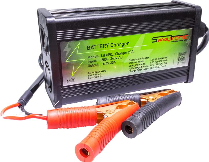 Swaytronic LiFePo 4 Battery Charger 12V 20A (14.40 V)