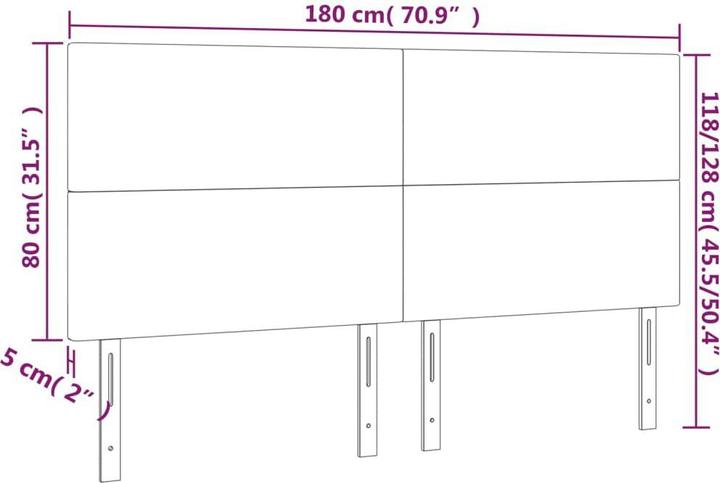Image du produit VidaXL Loretta (180 x 5 x 128 cm)