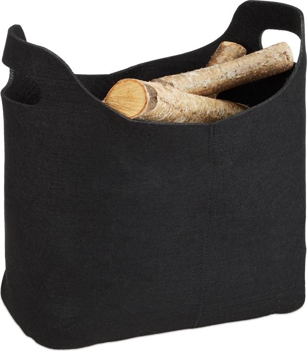 Immagine prodotto Relaxdays Borsa portalegna per camino (23 x 40 x 39,5 cm)