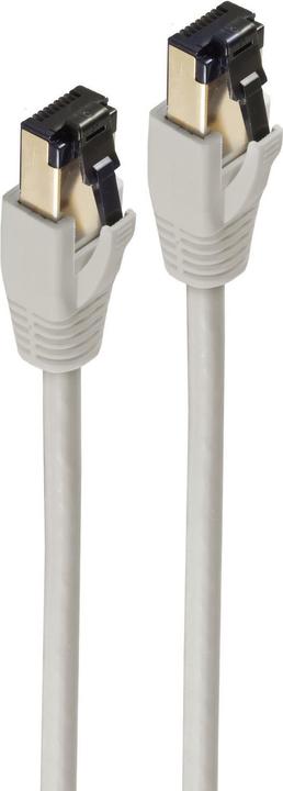 Produktbild Shiverpeaks BASIC-S Patchkabel, Kat. 8, F/FTP, 1,0 m, grau RJ45 Stecker (F/FTP, CAT8.1, 1 m)