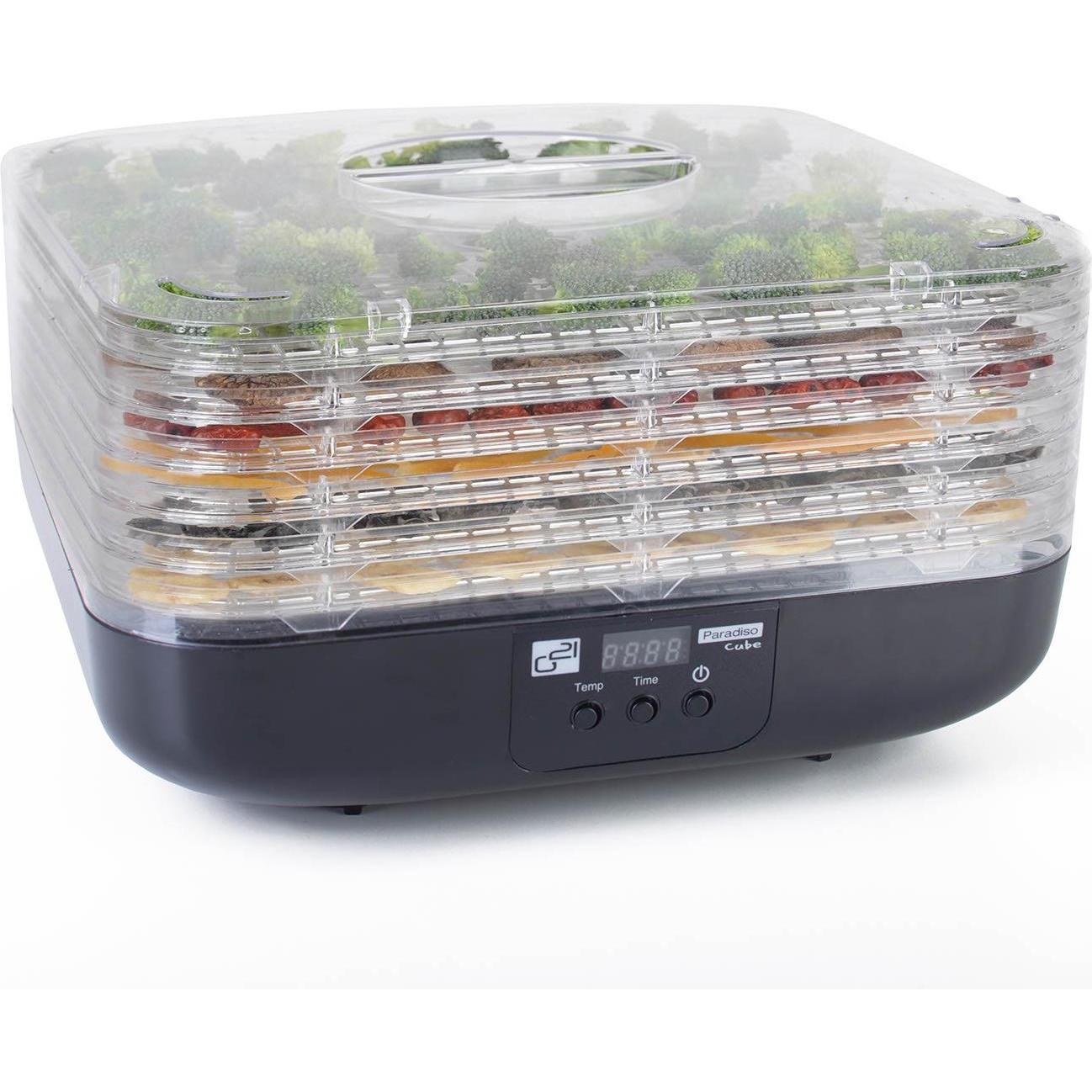 G21 Fruit and berry dryer Paradiso Cube black 60081225, Dörrautomat, Schwarz