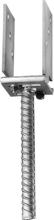 Actual product image Simpson Sst Post support adjustable (Support foot, 1 pcs.)