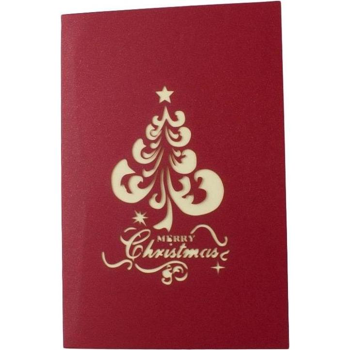 Thumbnail - JTI, Grusskarte + Briefpapier, Handgefertigte Pop-Up-Weihnachtskarte - Nr. 8 (1 Stk.)