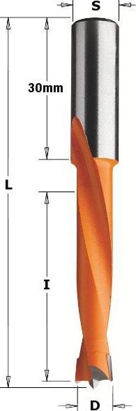 Produktbild CMT 362.060.12 Dübelbohrer 6mm, Schaft 10x30, links (6 Millimeter)