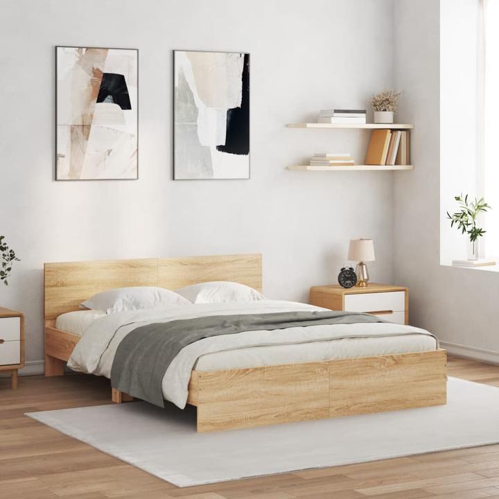 Produktbild VidaXL Bettgestell mit Kopfteil (160 x 200 cm)