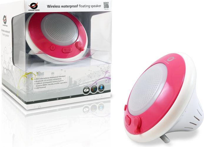 Actual product image Conceptronic Wireless waterproof floating speaker light (8 h)