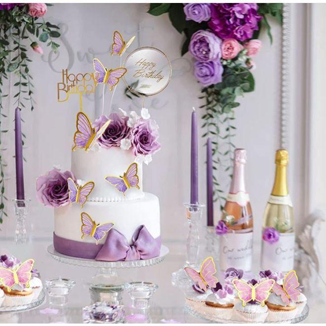 Produktbild MU Style Alia Series Kuchen Topper Schmetterling (10-tlg. Set)