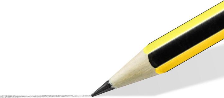 Actual product image Staedtler Noris school pencils 3 assorted six colours. (2H, 3 x)
