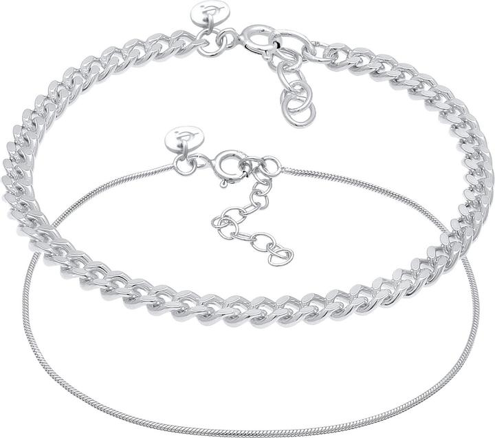 Immagine prodotto Elli Set Panzerkette Gliederkette (16 cm, 925 Argento)