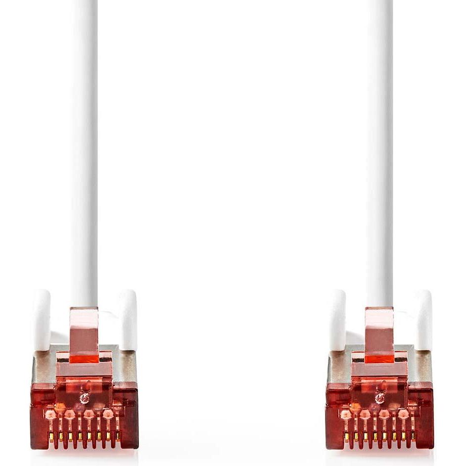 Thumbnail - Nedis CAT6-Netzwerkkabel - RJ45 Stecker - RJ45 Stecker - S/FTP - 1.00 m - Rund - LSZH - Weiss - Labe (S/FTP, CAT6, 1 m),...