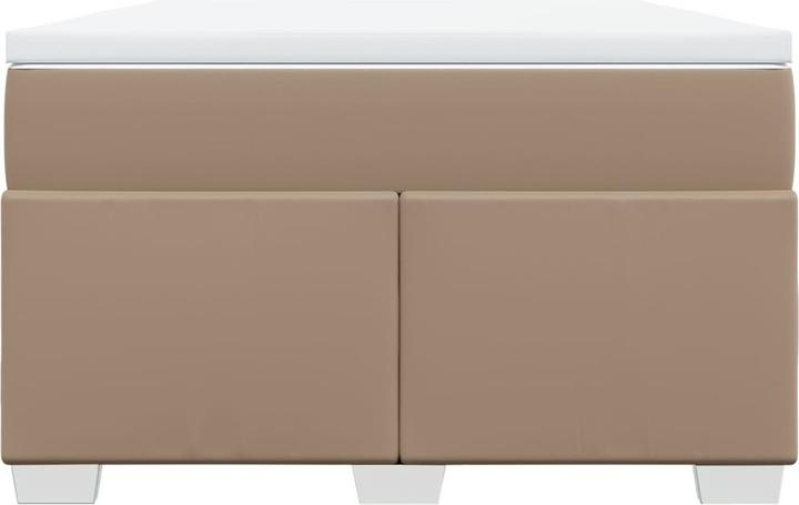 Actual product image vidaXL Boxspringbett Polsterbett Bett Doppelbett Matratze 140x190cm Kunstleder (140 x 190 cm)