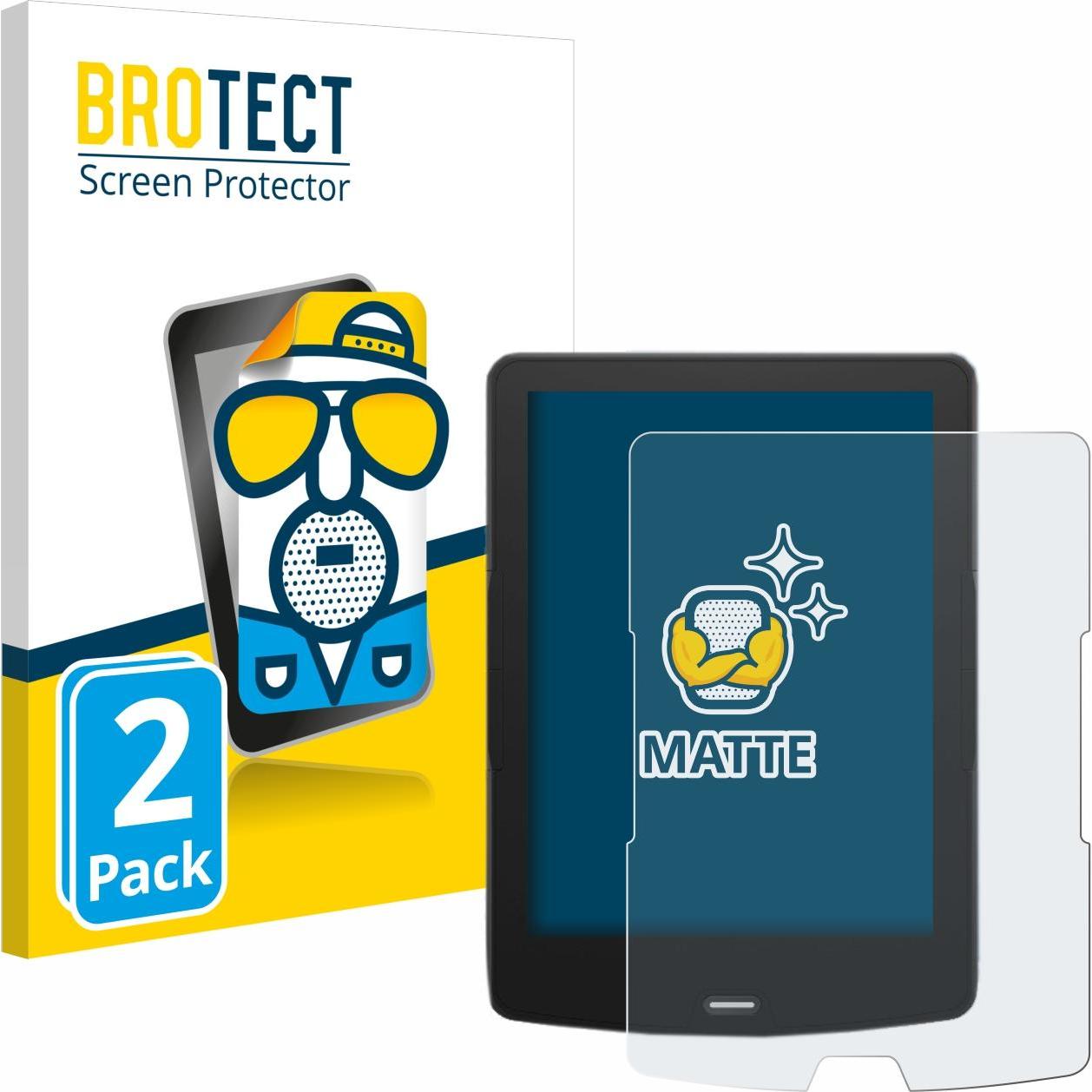 BROTECT Entspiegelungs-Schutzfolie Displayschutz Matt, eReader Zubehör, Schwarz