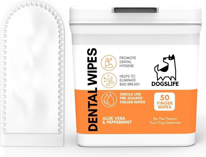 Produktbild DogsLife Zahnreinigung Dental Wipes (Hund)