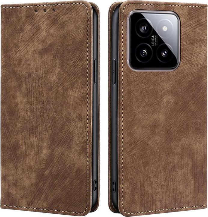 Immagine prodotto Cover-Discount Xiaomi 14 - Cover con blocco RFID marrone (Xiaomi 14)