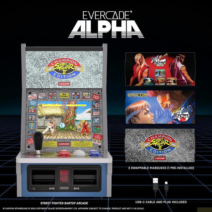 Produktbild Blaze Evercade Alpha Street Fighter Bartop Arcade