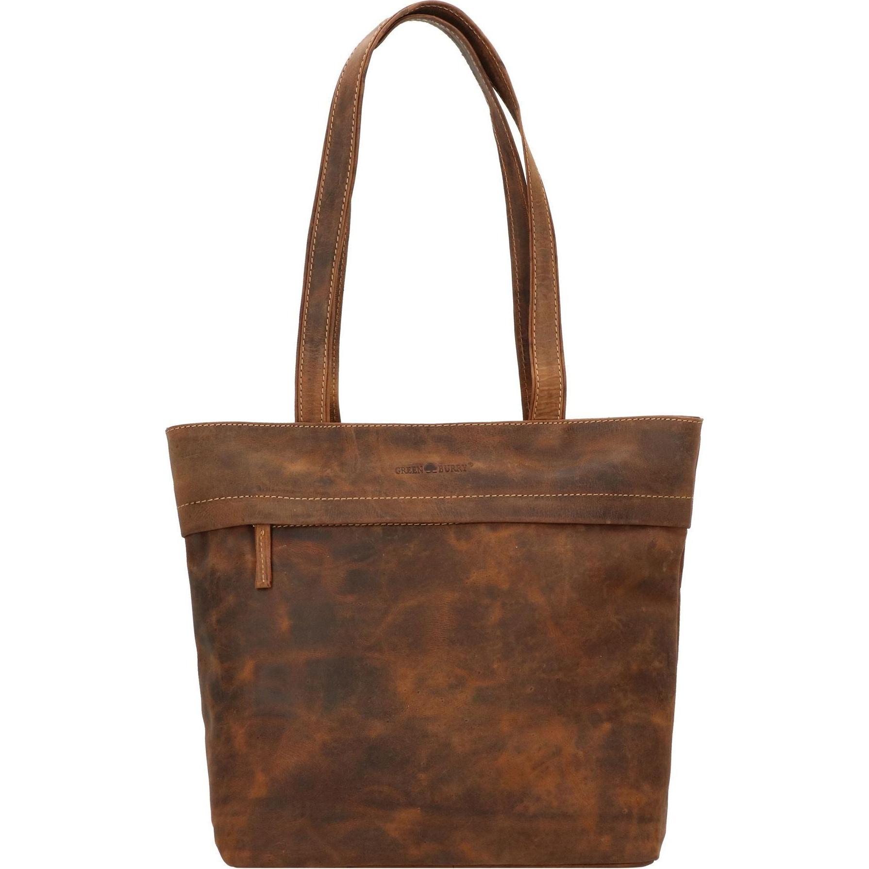 Greenburry, Tasche, Vintage Shopper Tasche 39 cm, Braun, (13 l)