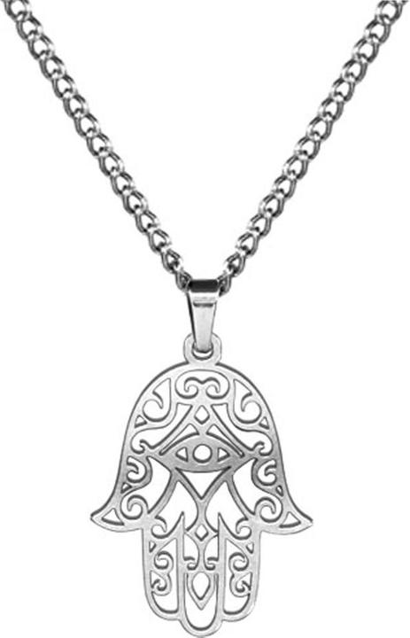 Produktbild Star Piercing Kette silber Anhänger Hamsa silber (Chirurgenstahl 316L, Silber)