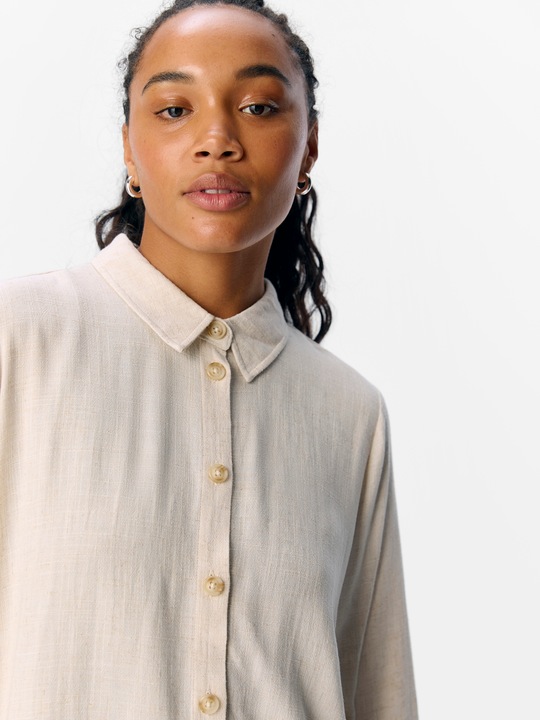 Image du produit Object Chemise en lin mélangé (38)