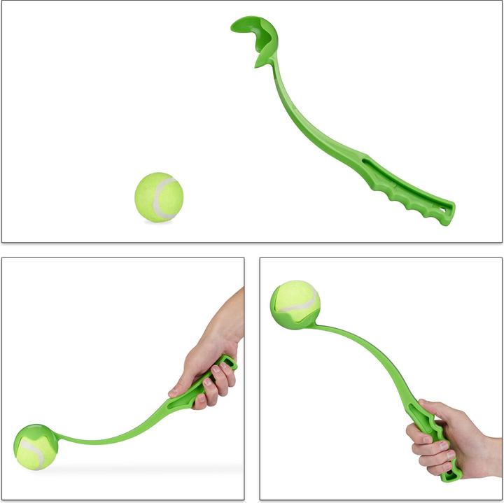 Immagine prodotto Relaxdays Lanciapalle per cani set da 2 (Palla giocattolo per cani)