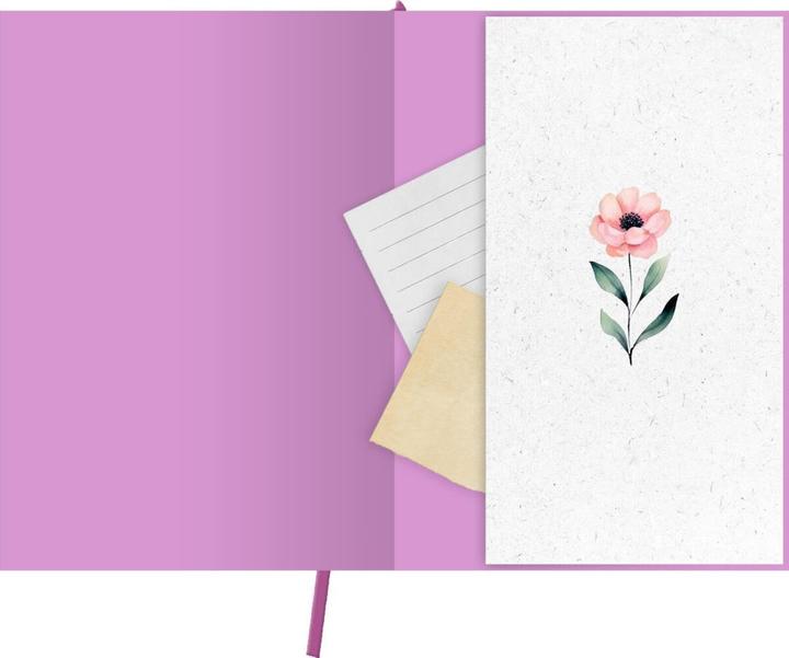 Image du produit myNOTES Papeterie : Carnet de notes A4 Rêves de fleurs (Pointillés, Couverture souple)