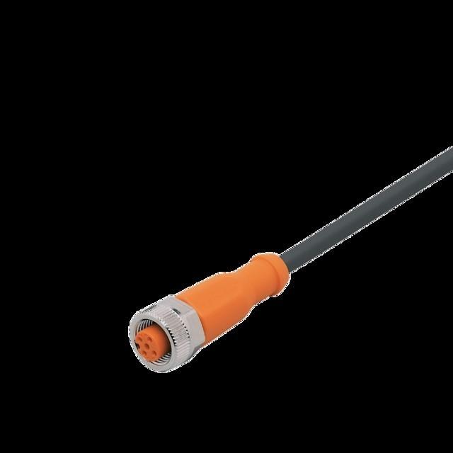 Actual product image ifm Electronic ifm connection cable straight M12 5-pin AC/DC silicone-free hal