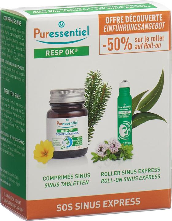 Puressentiel Sinus Box Kapseln + Roll-on (1 Stück, Kapseln, 115 g)