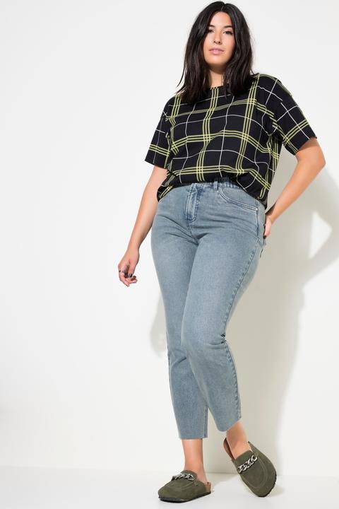 Immagine prodotto Studio Untold Mom jeans con taglio della gamba ampio, cinque tasche e orlo tagliato (42)