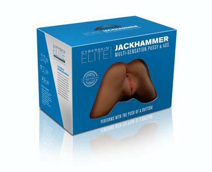 Image du produit Shots CyberSkin Elite Jackhammer Multi-Sensation Pussy & Ass