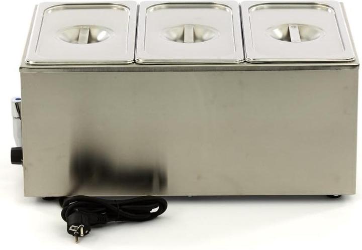 Productafbeelding Maxima Elektrische Bain Marie mit Tapkraan, Gastronormbakken und Warmhaltefunktion