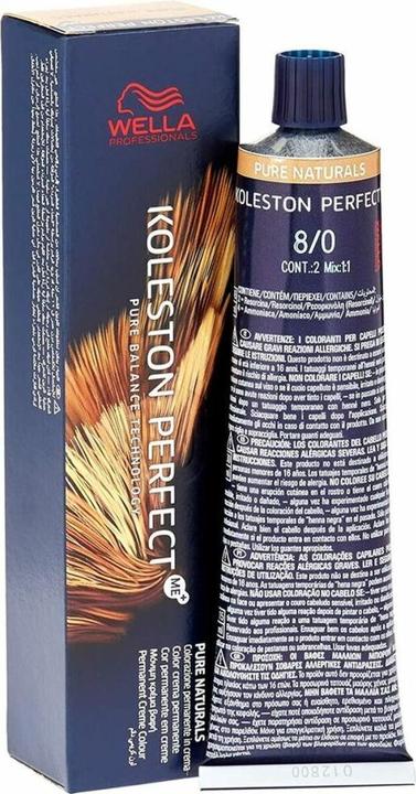 Actual product image Wella KOLESTON PERFECT ME+ PURE NATURALS 8/0 60 ml (8/0)