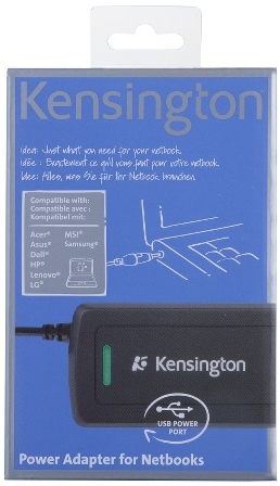 Actual product image Kensington Power Adapter for Netbooks with USB (45 W)
