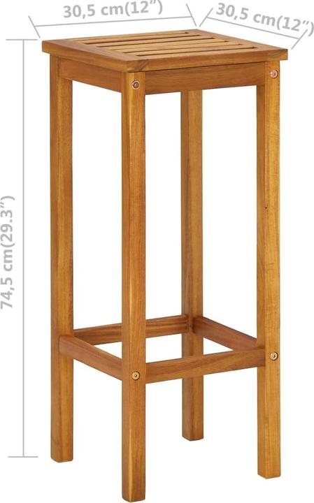 Produktbild vidaXL Balkon Bar Set