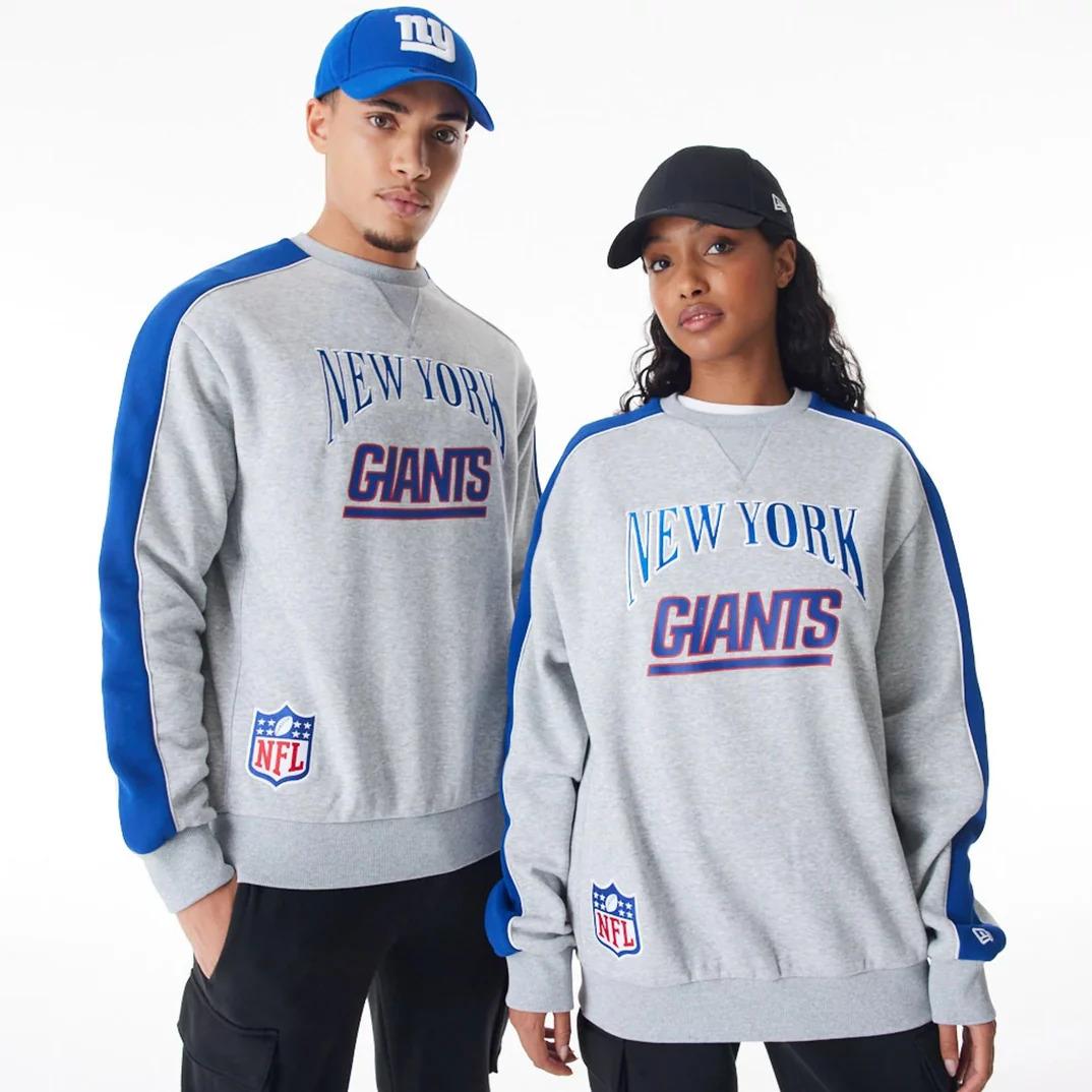 Thumbnail - New Era, Herren, Pullover, pullover new york giant nfl graphic, Grau, (S)