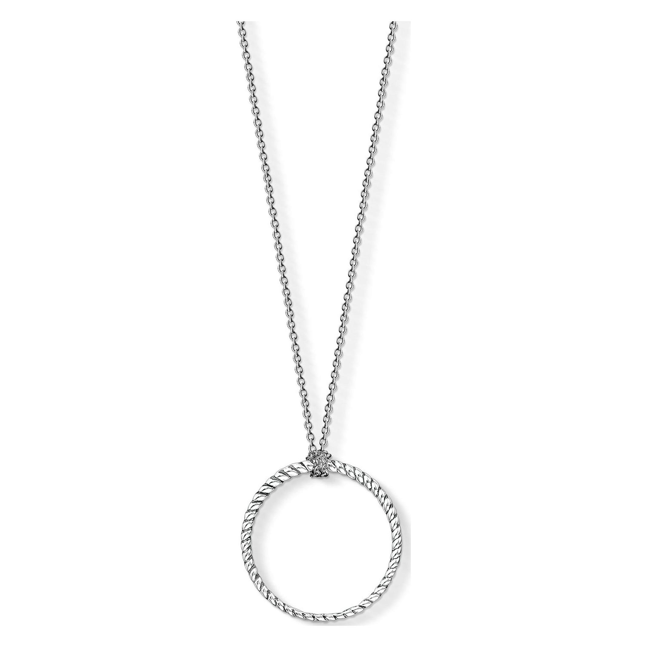 Thomas Sabo Catena con ciondolo a forma di lettera V argento