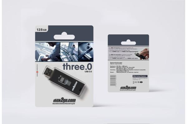 Produktbild Disk2go Three.O - USB 3.0 (128 GB, USB-A)