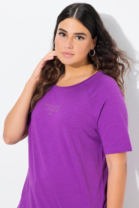 Produktbild Ulla Popken Shirt, Ringel, Rundhals, Halbarm, offenkantig (46, 48)